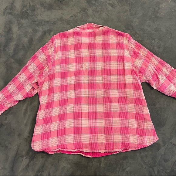 Riders by Lee Plus Size Pink Plaid Shirt - Picture 4 of 4